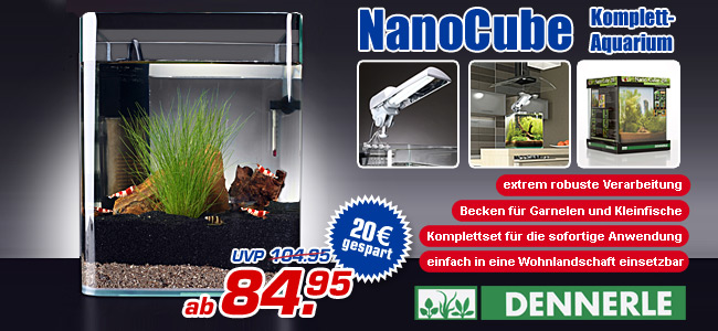Dennerle Komplett-Aquarium NanoCube 10, 20 oder 30 Liter &ndash; schon ab 84.95 Euro