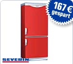 Severin A+ K&uuml;hl- und Gefrierger&auml;t KS 9849, rot - statt UVP 449.- nur