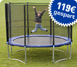 Trampolin mit Sicherheitsnetz, ca. &Oslash; 305 cm  - statt UVP 368.99 nur