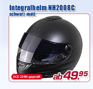 Integralhelm NH2008C schwarz-matt - jetzt ab 49.95