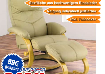 Relaxsessel "Bozen" &ndash; statt UVP 349.- jetzt nur 249.95 Euro