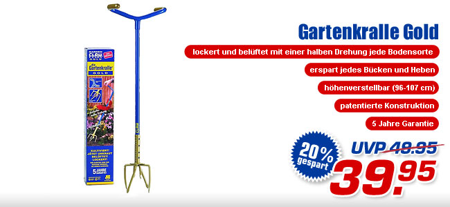 Gartenkralle Gold