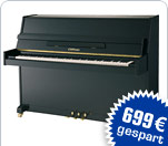 Klavier 109 cm, schwarz-poliert - statt UVP 2499.- nur