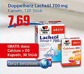 Doppelherz Lachs&ouml;l + Calcium D3