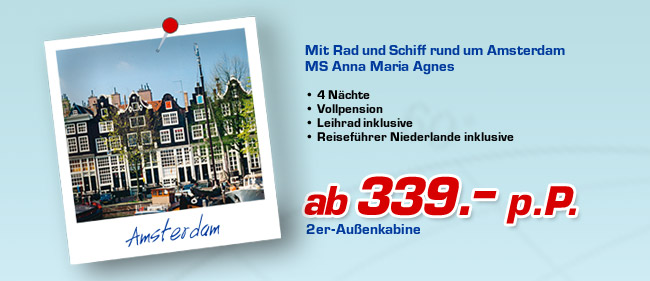 Amsterdam - ab 339.- p.P.