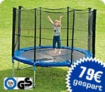 Trampolin mit Sicher- heitsnetz, ca. &Oslash; 244 cm - statt UVP 268.99 ab