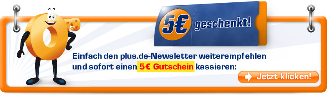 Newsletter weiterempfehlen und direkt einen 5&euro;-Einkaufsgutschein kassieren!
