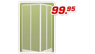Eckdusche variabel, 75 - 90 cm - nur 99,95