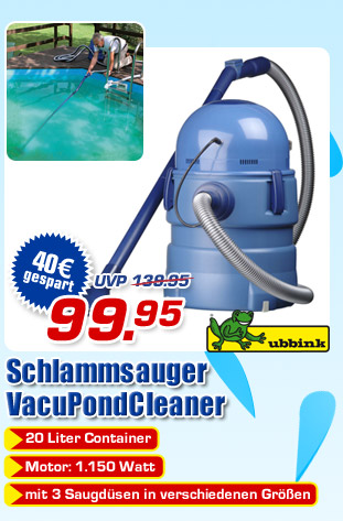 Schlammsauger VacuProCleaner - statt 139.95 (UVP) jetzt nur 99.95 Euro