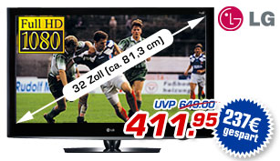 LG 32LH3010 - 32 Zoll Full HD LCD-Fernseher &ndash; statt UVP 649.- jetzt nur 411.95 Euro