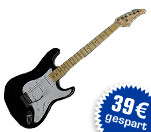 E-Gitarre "Rock 'n' Roll", schwarz - statt UVP 129.- nur