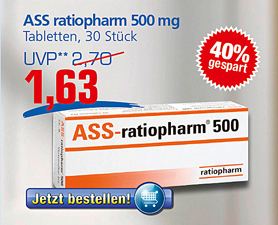 Ass Ratiopharm 500mg