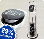 WC-Accessoires-Set "Ornamento bianco", 2-tlg. - jetzt statt UVP 84.90 nur