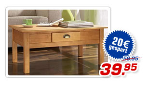 Couchtisch, Kiefer massiv - nur 39.95 Euro