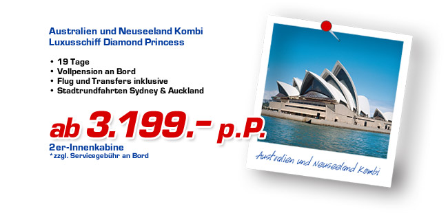 Australien - ab 3199.- p.P.