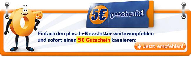 Newsletter weiterempfehlen und direkt 5 Euro-Gutschein kassieren!