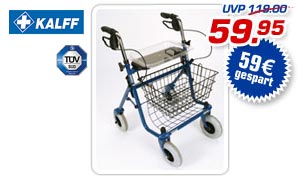 Kalff Rollator "Classic" mit Gehstockhalter - statt UVP 119.- jetzt nur 59.95