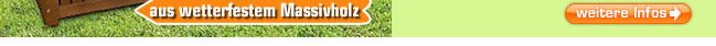 Auflagenbox aus wetterfestem Massivholz - statt UVP 179.- jetzt nur 99.- Euro