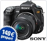 Sony DSLR-A200K - Kit mit Objektivsatz - statt UVP 500.- nur