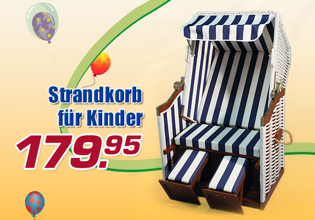 Strandkorb f&uuml;r Kinder - jetzt nur 179.95