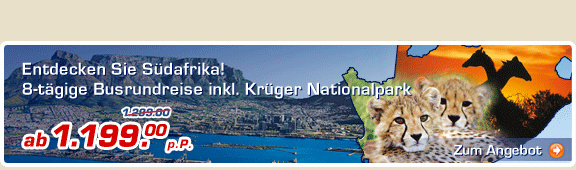 S&uuml;dafrika Busrundreise