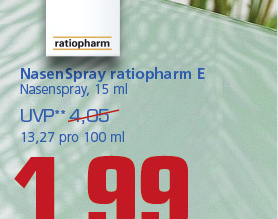 Nasenspray Ratiopharm E