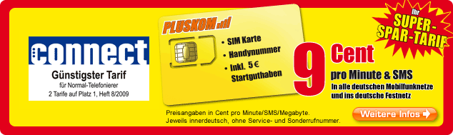 PLUSKOM - Ihr Super-Spar-Tarif