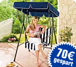 Hollywoodschaukel f&uuml;r Balkon oder Terasse - statt UVP 129.95 nur