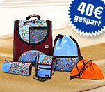Ranzenrucksackset FRISKY BLUE, 4-tlg - statt UVP 89.95 nur